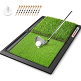 SAPLIZE Grote opvouwbare golfslagmat, nauwe lie, rough en fairway voor driving, chipping en putting-training, draagbare golfoefenmat
