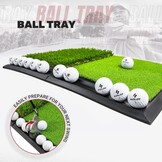 SAPLIZE Grote opvouwbare golfslagmat, nauwe lie, rough en fairway voor driving, chipping en putting-training, draagbare golfoefenmat