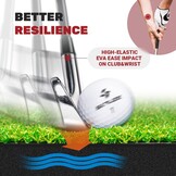 SAPLIZE Grote opvouwbare golfslagmat, nauwe lie, rough en fairway voor driving, chipping en putting-training, draagbare golfoefenmat