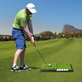 SAPLIZE Grote opvouwbare golfslagmat, nauwe lie, rough en fairway voor driving, chipping en putting-training, draagbare golfoefenmat