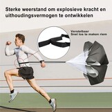Agility Speed Voetbaltrainingsset, coördinatieladder, trainingsaccessoireset - inclusief 8 m trainingsladder, 16 x kegels voor slalom, weerstand parachute, springtouw, 5 weerstandsbanden