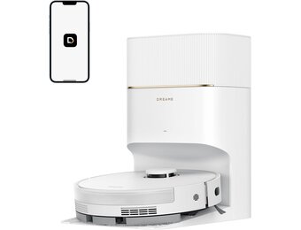 DREAME D20 Pro Plus-robotstofzuiger, zuigkracht van 13.000 Pa, dubbele ontwarrende borstel voor dierenhaar, hoekreiniging, zelflegend, LDS-navigatie en laservermijding, 2-in-1 stofzuiger en dweil