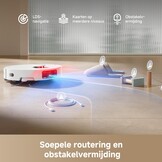 DREAME D20 Pro Plus-robotstofzuiger, zuigkracht van 13.000 Pa, dubbele ontwarrende borstel voor dierenhaar, hoekreiniging, zelflegend, LDS-navigatie en laservermijding, 2-in-1 stofzuiger en dweil