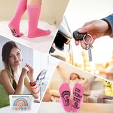 Cadeauset 18e Verjaardag: Make-uptas, Sokken & Sleutelhanger | Wit | 76% Korting