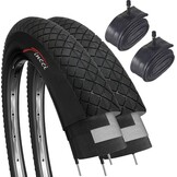 Fincci Set Paar 20 x 1,95 Inch 53-406 Banden met Schrader Binnenbanden voor BMX of Kinder Fiets (Pak van 2)
