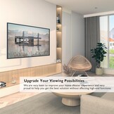 BONTEC TV Muurbeugel voor 32-85 Inch LED LCD Platte en Gebogen Schermen, Draaibare en Kantelbare TV Beugel, Sterke Dubbele Bevestiging tot 60KG, Max VESA 600x400mm