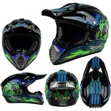 Motocross Fullface MTB-helm voor kinderen, met handschoenen, masker bril, downhill motorhelm kinderen, helmset heren ATV motorhelm, MX Enduro, MTB-helm, motorhelm, downhill helm