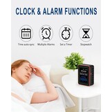 WiFi 15-in-1 luchtkwaliteitsmonitor Smartphone APP - Dual Chip - Sensoren detecteren CO2, PM2.5/PM10, HCHO, TVOC | Realtime AQI-waarschuwingen en aangepaste drempels | voor thuis, auto, kantoor