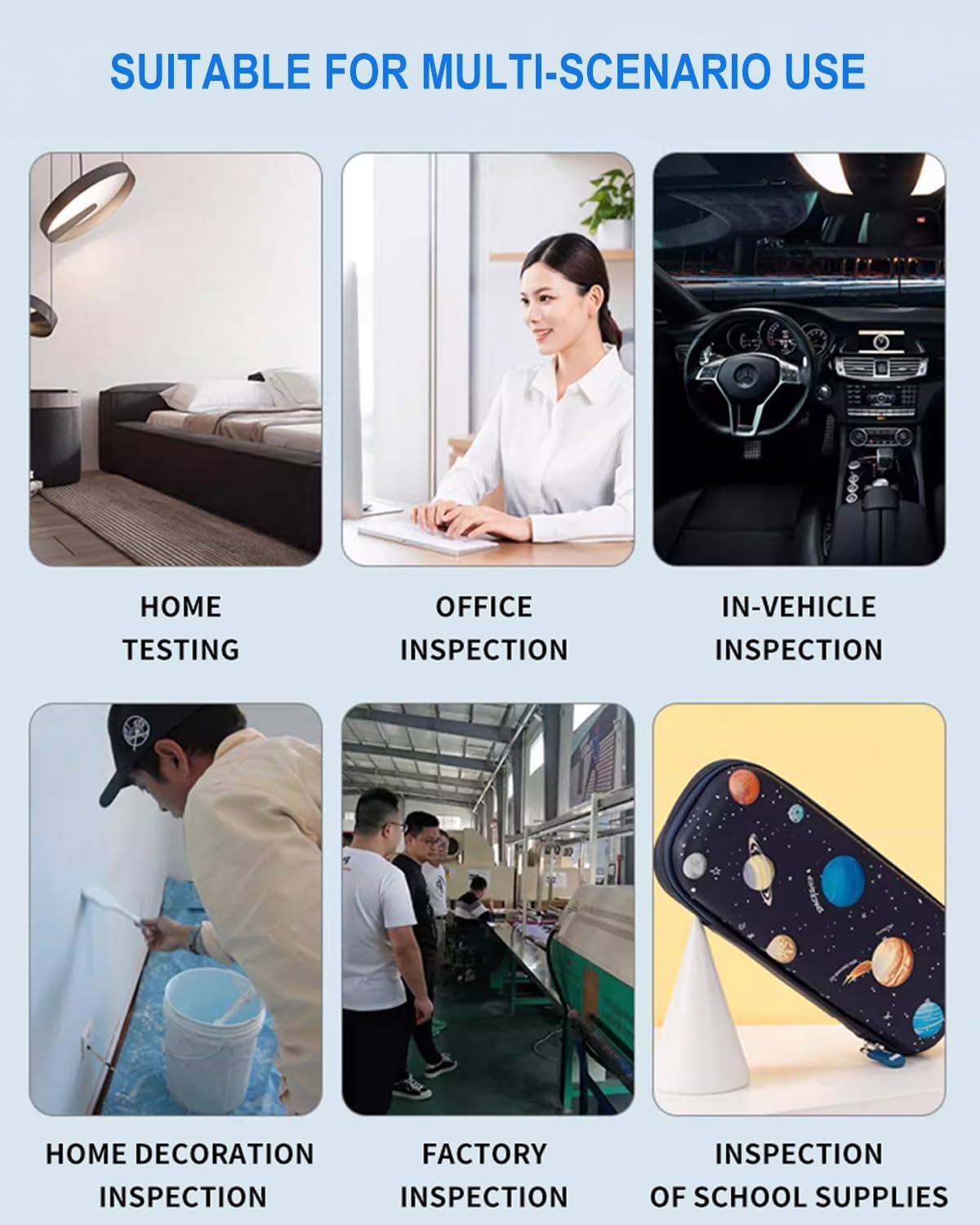WiFi 15-in-1 luchtkwaliteitsmonitor Smartphone APP - Dual Chip - Sensoren detecteren CO2, PM2.5/PM10, HCHO, TVOC | Realtime AQI-waarschuwingen en aangepaste drempels | voor thuis, auto, kantoor