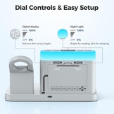 5-in-1 Laadstation met Alarmklok en Nachtlamp voor Apple Watch & iPhone