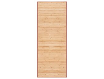 vidaXL Tapijt 80x200 cm bamboe bruin