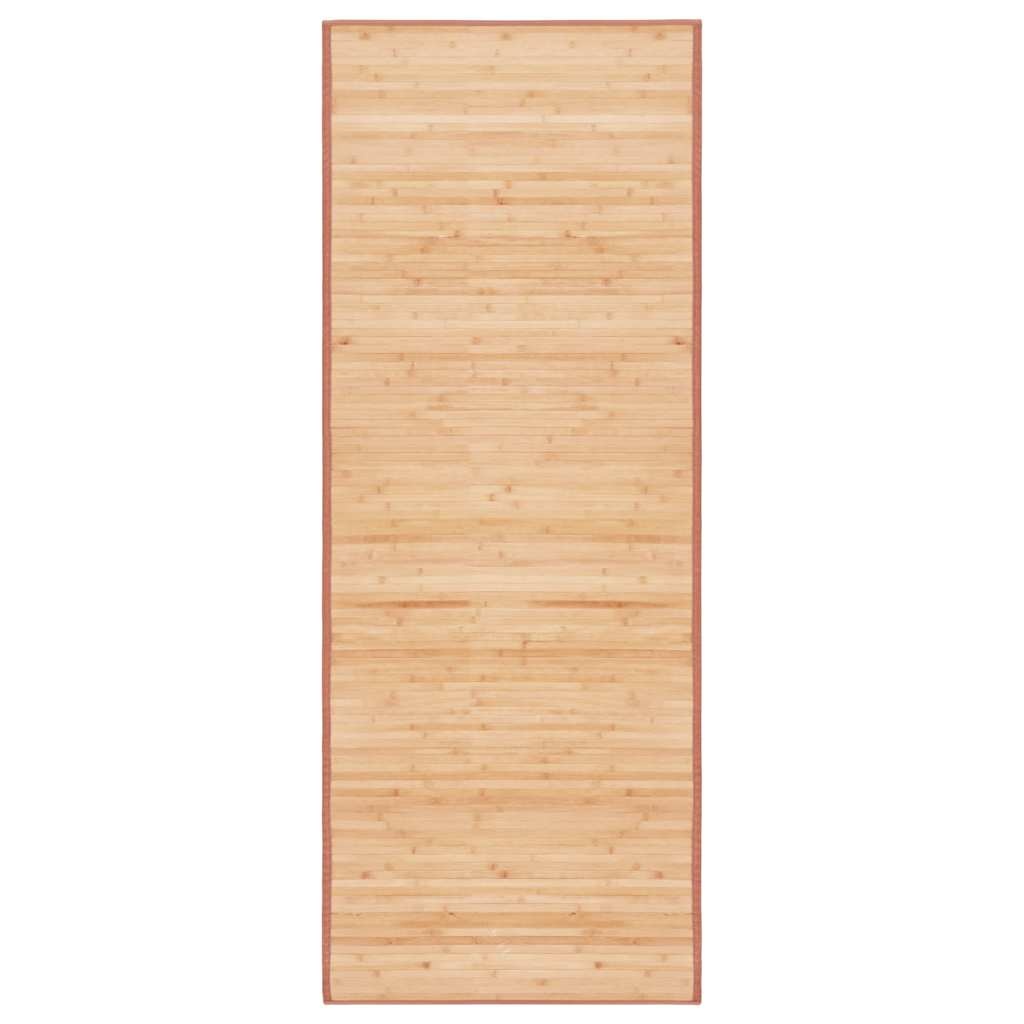 vidaXL Tapijt 80x200 cm bamboe bruin