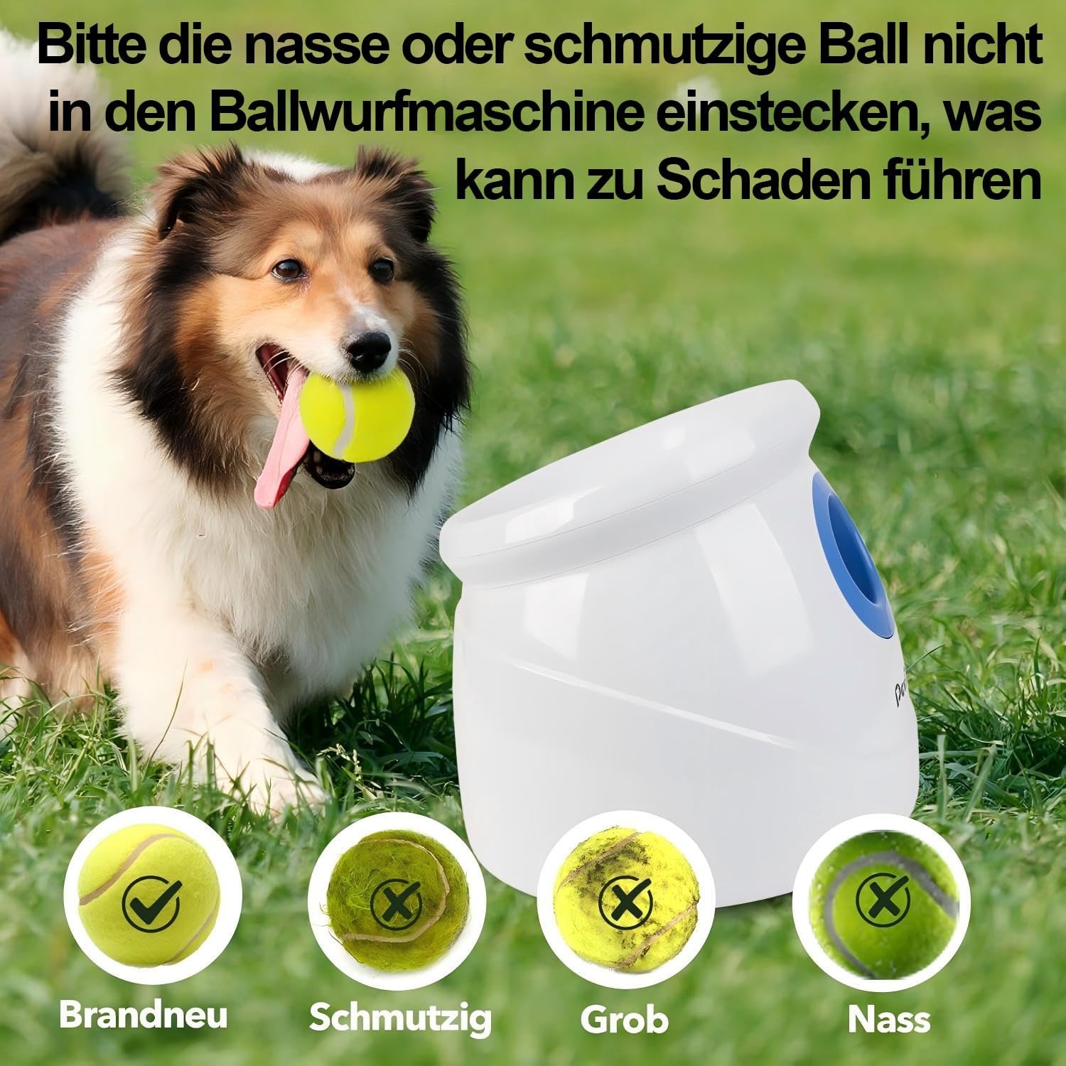 Pet Prime Automatische Balwerper voor Grote Honden - Zwart, One Size