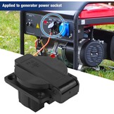 Waterdicht IP44 Europees stopcontact voor type E/F-stekker, 16 A, stofdicht, regenbestendig Duits/Frans industrieel stopcontact met afdekking (3 stuks)