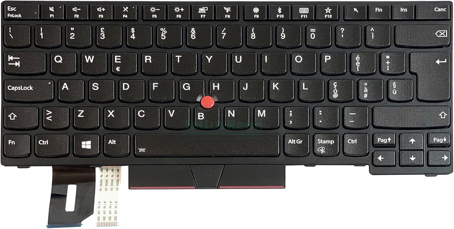 Italiaans Origineel verlicht toetsenbord voor Lenovo Thinkpad T480s, T490, E490, L480, L490, L380, L390, L380 Yoga, L390 Yoga, E490, E480