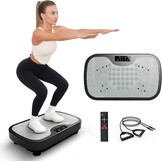 JOROTO JV30 Vibratieplaat | Training voor het hele lichaam voor thuis| 9 Schudstanden | 99 Trillingsniveaus | met Afstandsbediening Weerstandsbanden | Belastbaarheid 150kg | Gewichtsverlies