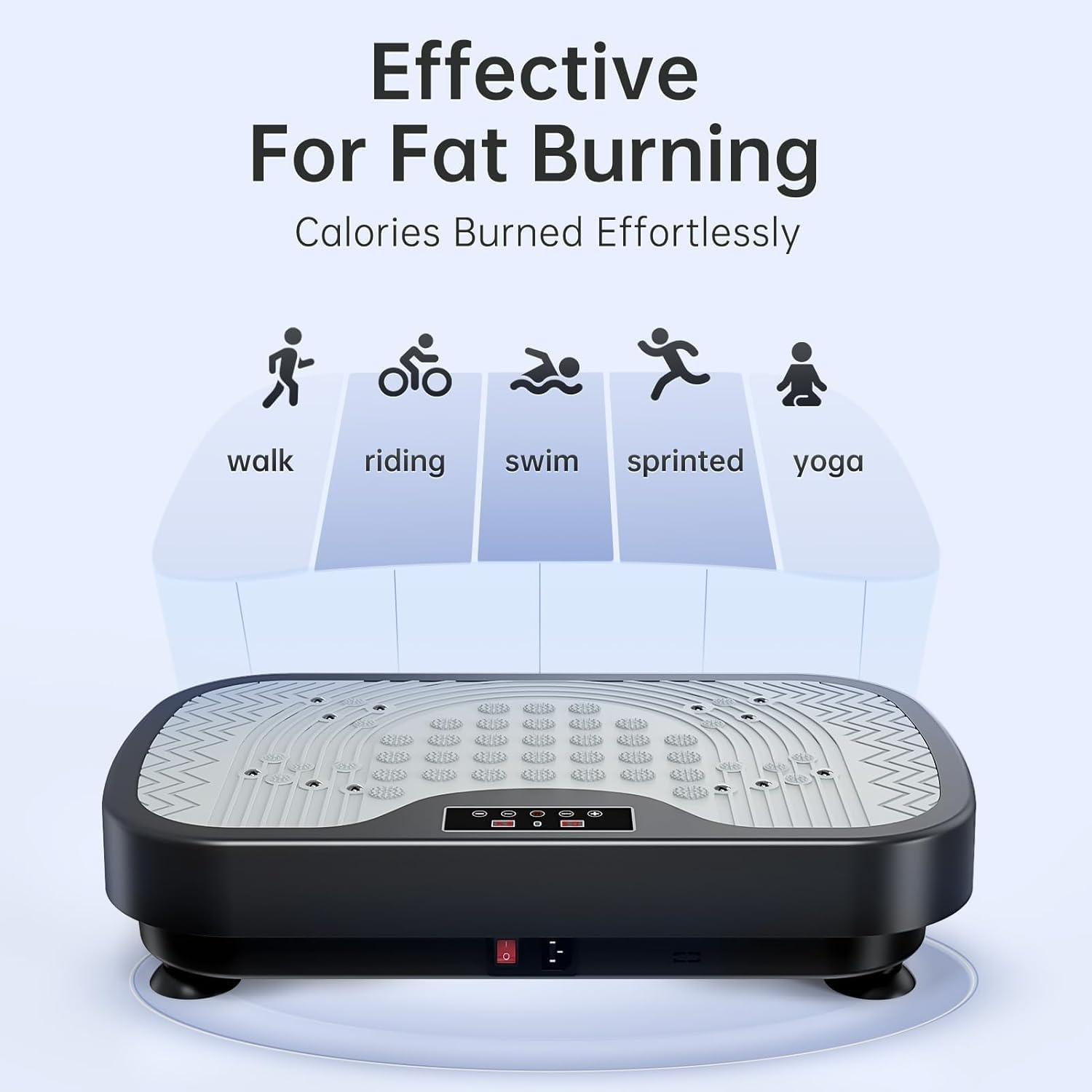 JOROTO JV30 Vibratieplaat | Training voor het hele lichaam voor thuis| 9 Schudstanden | 99 Trillingsniveaus | met Afstandsbediening Weerstandsbanden | Belastbaarheid 150kg | Gewichtsverlies