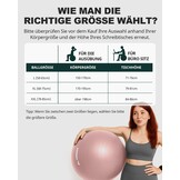 Trideer Balans- en Fitnessbal 65cm - Ideaal voor Yoga, Zwangerschap, Fysiotherapie en Bureau