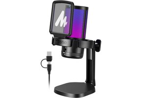 USB Condensator Microfoon met RGB, Ruisonderdrukking - 35% Korting