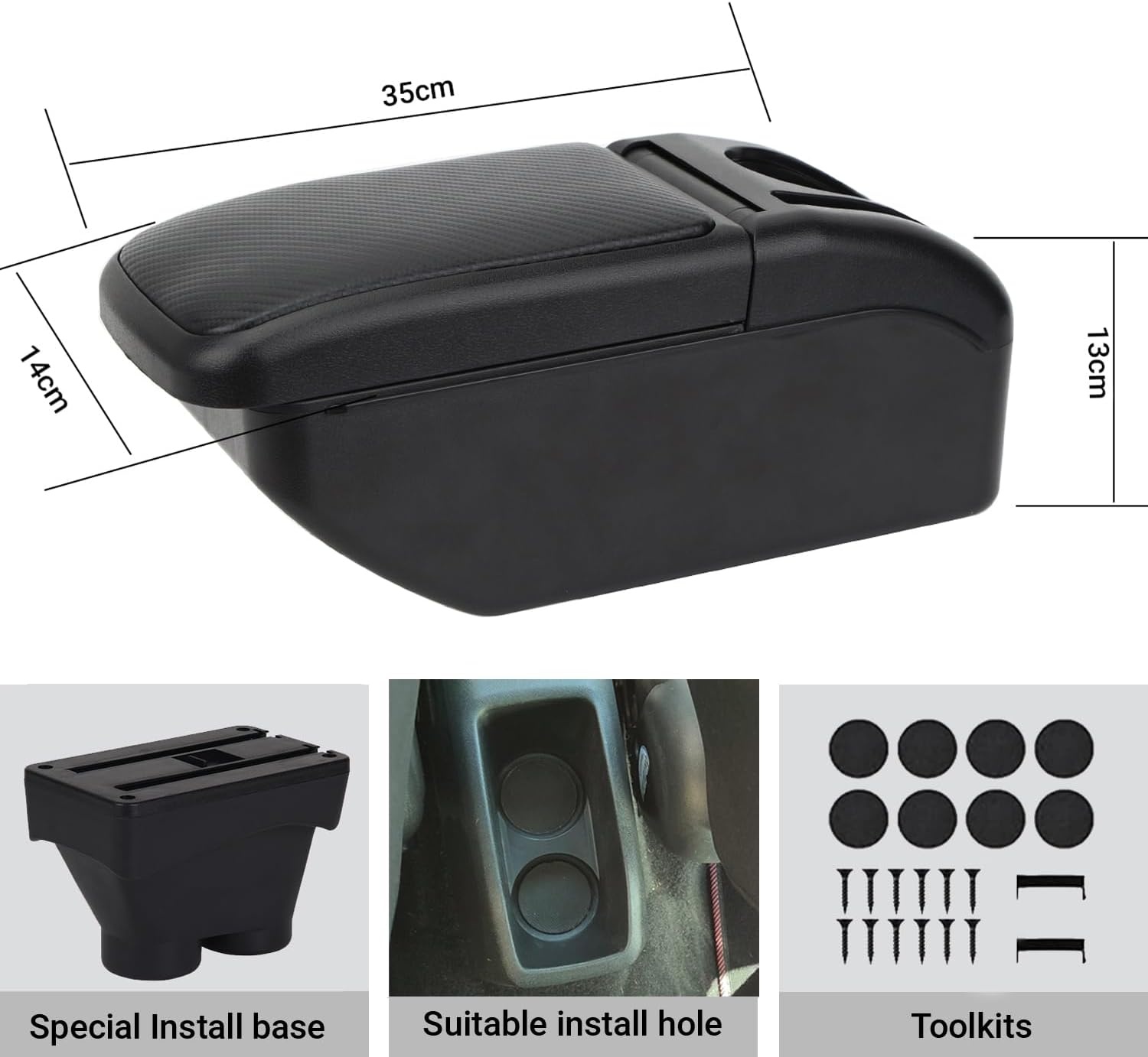 Peugeot 208 Armsteun (Carbon look) - 34% Korting