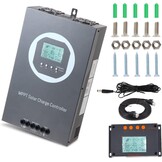 60A Solar Charge Controller MPPT Solar Charge Controller 12V 24V DC 100V Automatische Identificatie, 99% laadefficiëntie Solar Controller voor lithium / GEL / Flooded batterij