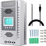 60A Solar Charge Controller MPPT Solar Charge Controller 12V 24V DC 100V Automatische Identificatie, 99% laadefficiëntie Solar Controller voor lithium / GEL / Flooded batterij