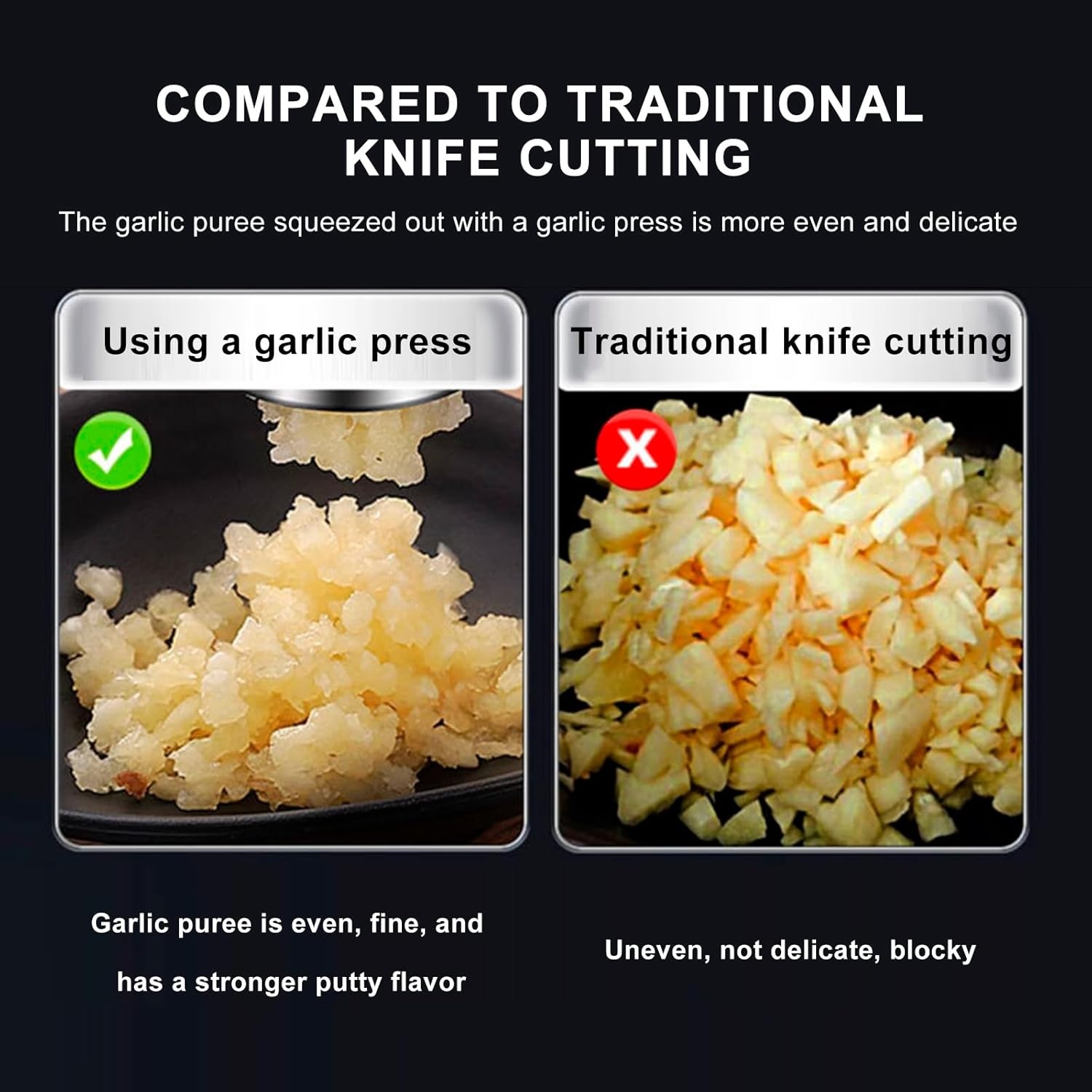 Knoflookpers, keukengerei met knoflookschiller, gebruiksvriendelijke handgreep, efficiënt gereedschap voor het maken van knoflookpasta, eenvoudig schoon te houden knoflookpers (wit)