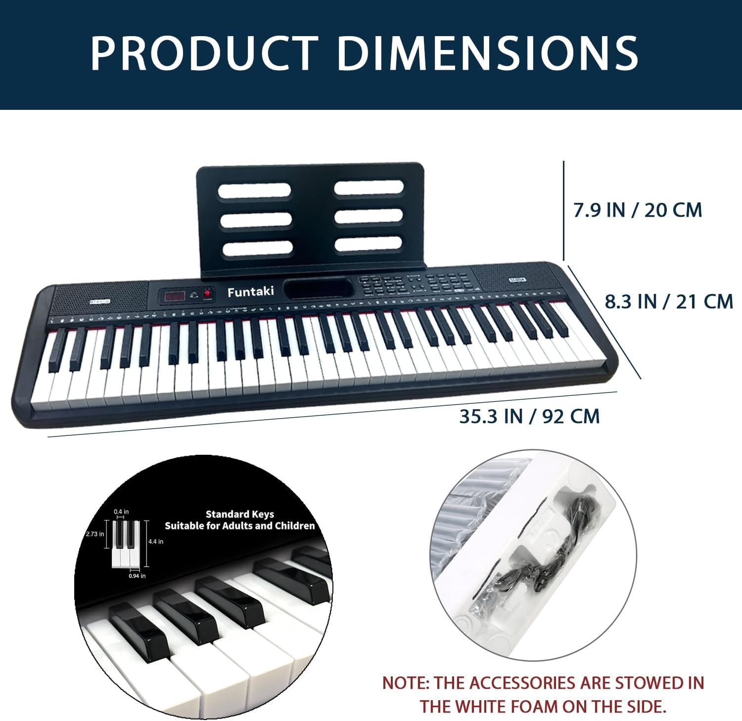 61 Toetsen Elektronisch Toetsenbord Piano voor Volwassenen met Oplichtende Toetsen 61 Compacte Toetsen Digitale Piano's - Perfecte Beginner Piano Paars' - Maat Volledig