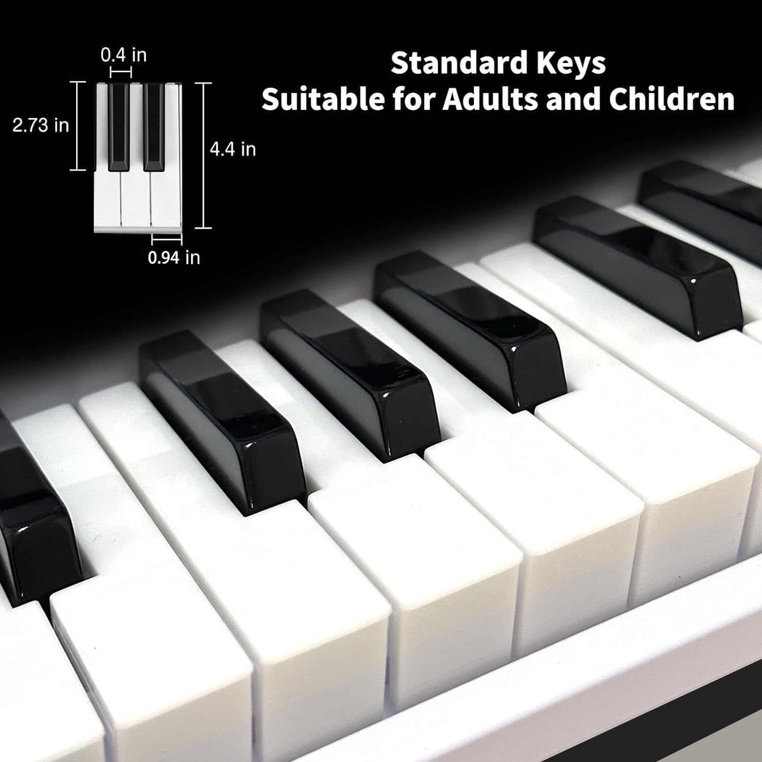 61 Toetsen Elektronisch Toetsenbord Piano voor Volwassenen met Oplichtende Toetsen 61 Compacte Toetsen Digitale Piano's - Perfecte Beginner Piano Paars' - Maat Volledig
