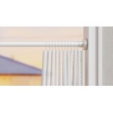 1 douchestang zonder boren, roestvrijstalen kledingstang, telescoopstang voor balkon, douchegordijn (85-180 cm, Φ25 mm, zwart)