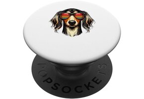 Telefoongrip Saluki Hond Retro Zonnebril - 70% Korting