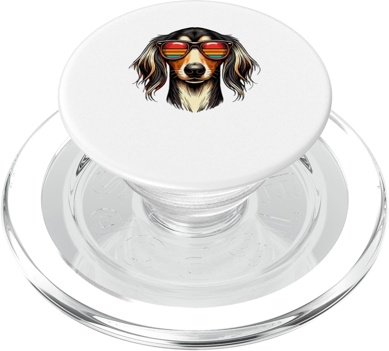 Telefoongrip Saluki Hond Retro Zonnebril | 72% Korting