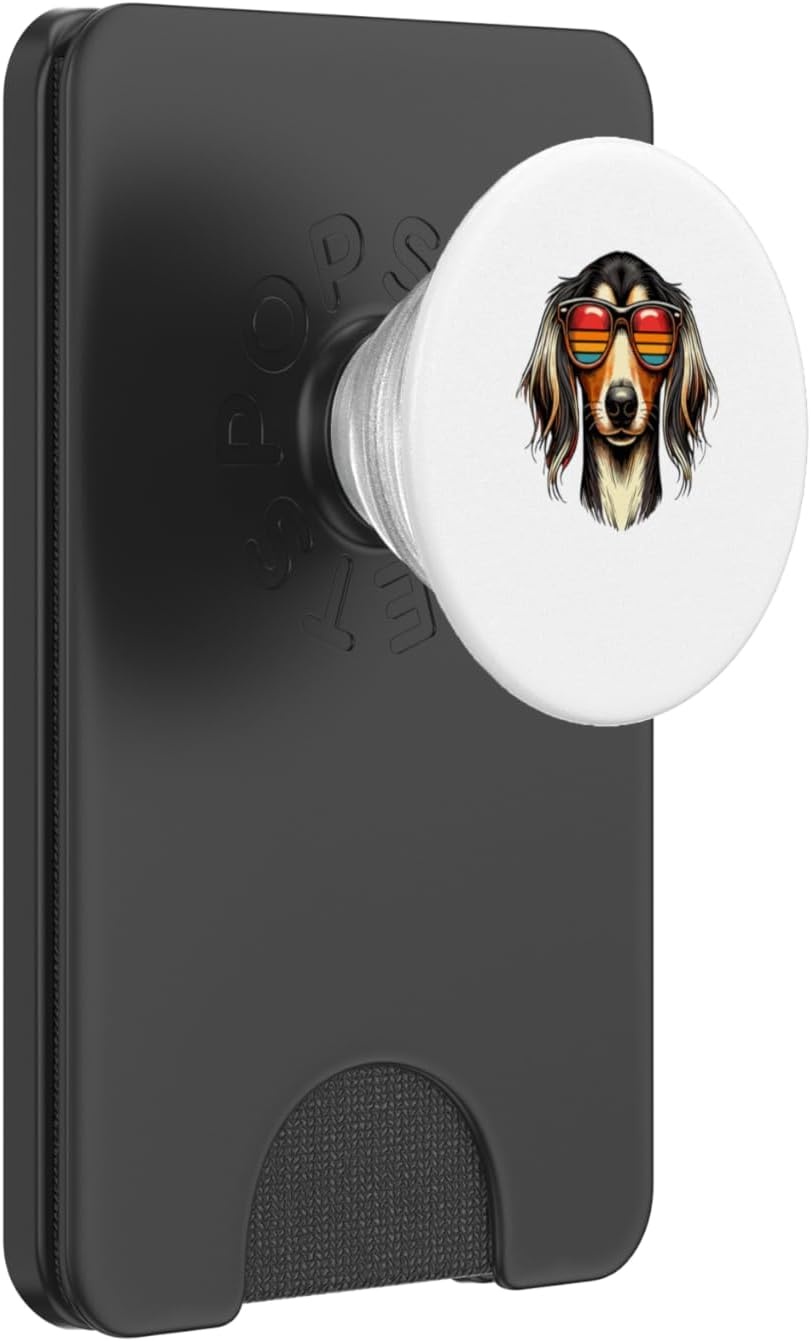 Telefoongrip Saluki Hond Retro Zonnebril | 72% Korting