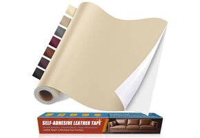 Zelfklevende Kunstleer Reparatiepleister Beige 40x100cm - 37% Korting
