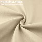 Lederen reparatiepleisters, beige, 40 x 100 cm, zelfklevend, reparatieset van kunstleer, zelfklevend, voor autostoelen, banken, jassen, tassen
