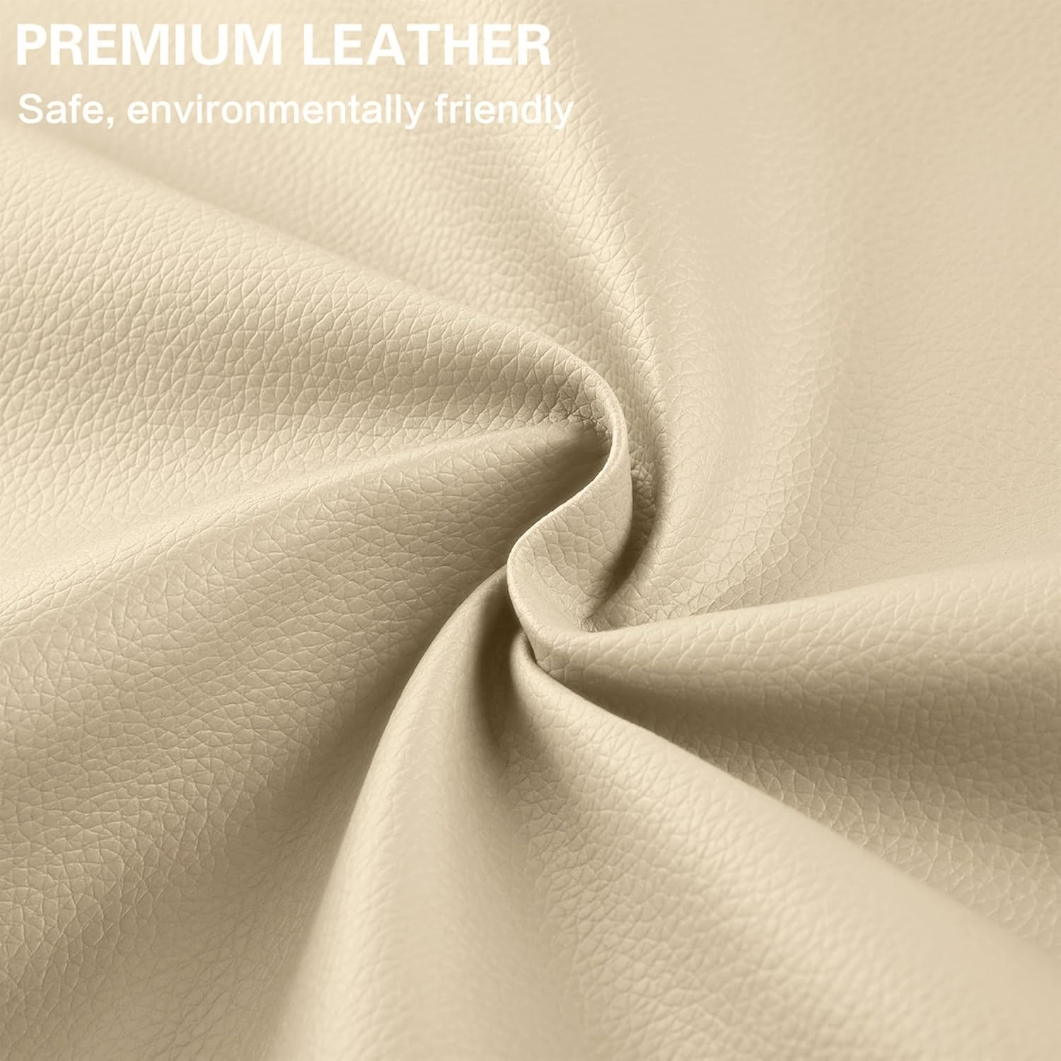 Lederen reparatiepleisters, beige, 40 x 100 cm, zelfklevend, reparatieset van kunstleer, zelfklevend, voor autostoelen, banken, jassen, tassen