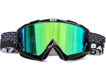 Motocross en MTB Bril - Zwart Groen | Beschermende Crossbril voor Motor, Ski en ATV