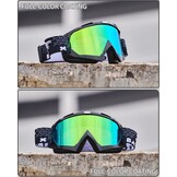 Motocross en MTB Bril - Zwart Groen | Beschermende Crossbril voor Motor, Ski en ATV
