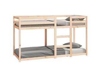 vidaXL Stapelbed massief grenenhout 75x190 cm