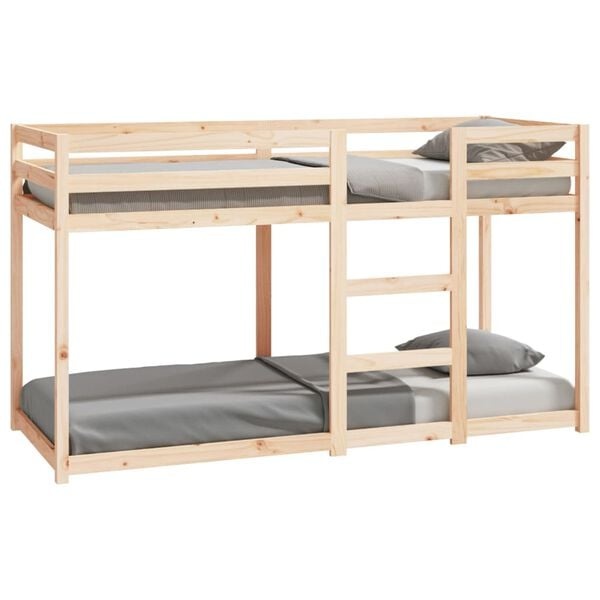 vidaXL Stapelbed massief grenenhout 75x190 cm