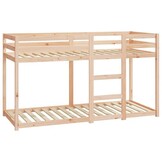 vidaXL Stapelbed massief grenenhout 75x190 cm