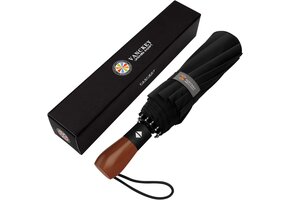 Winddichte Automatische Paraplu | Houten Handvat | 38% Korting