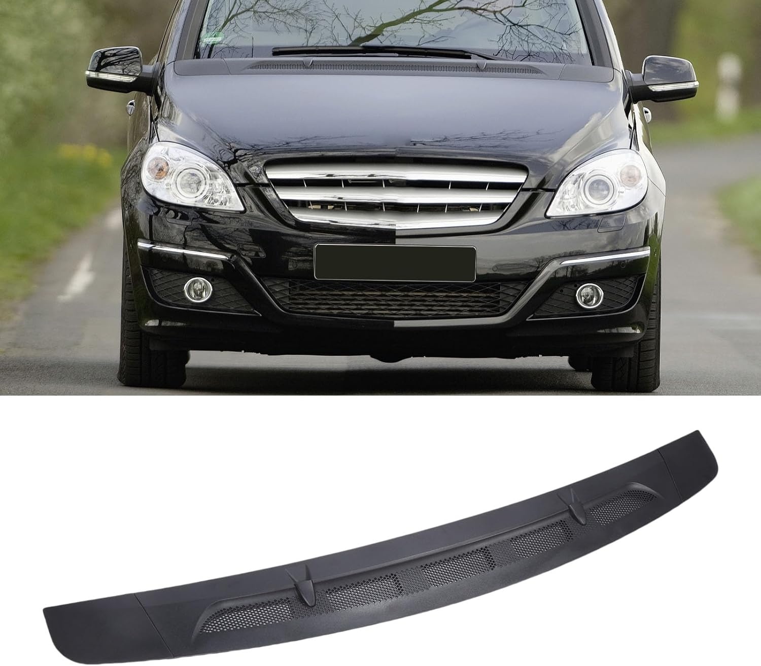 aqxreight Afdekking voor motorkap-ontluchtingsset A1698300275 ABS frontwaterafvoerafdekking ABS afdekking mode en dynamiek voor B-klasse W245