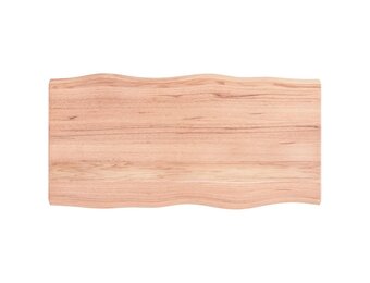 Eikenhouten Tafelblad Natuurlijke Rand - 100x50cm - 33% Korting!