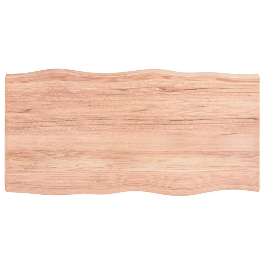 Eikenhouten Tafelblad Natuurlijke Rand - 100x50cm - 33% Korting!