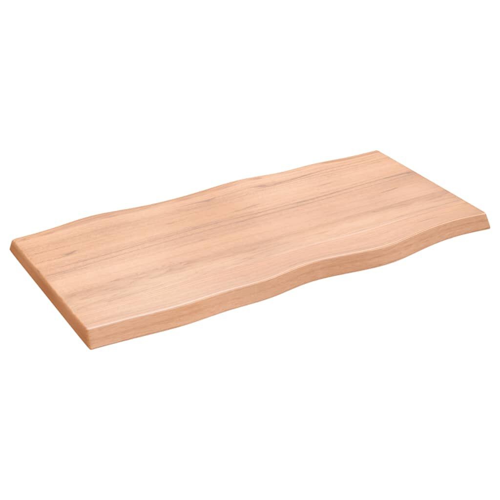 Eikenhouten Tafelblad Natuurlijke Rand - 100x50cm - 33% Korting!