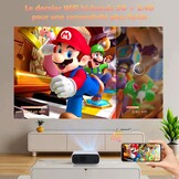 Mini-projector, HD-projector met 1084P-resolutie geel 269A-01