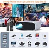 Mini-projector, HD-projector met 1084P-resolutie geel 269A-01