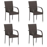 VidaXL Tuinstoelen Stapelbaar 4x - 35% Korting!