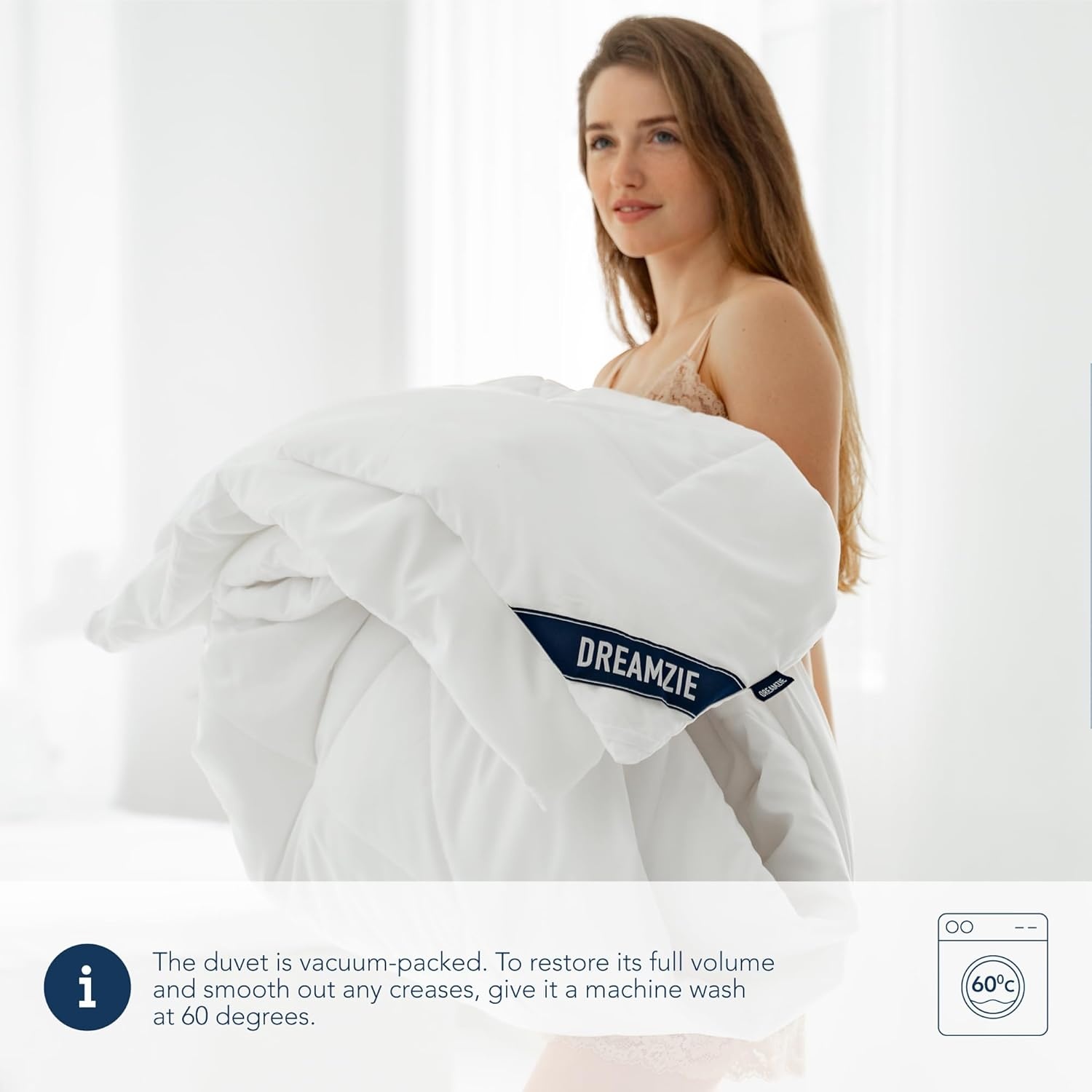 Zomerdekbed 200x220cm Wit Microvezel | 150 g/m² | 28% Korting